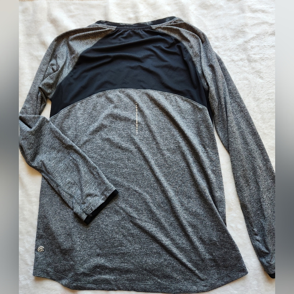 C9 by Champion Fitted Gray and Black Long Sleeve Top - Picture 5 of 9